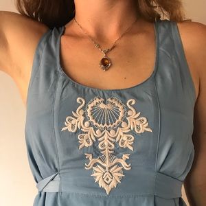 Baby Blue Smock Dress